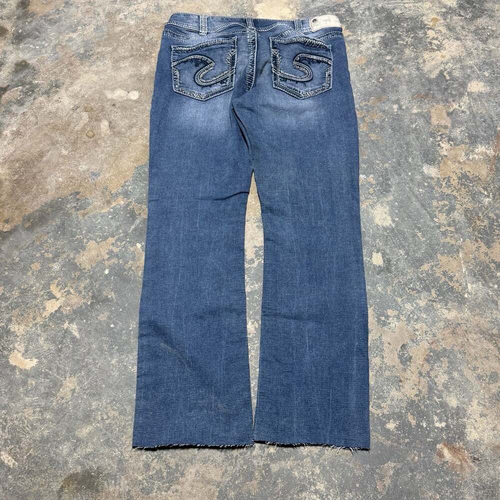 SILVER JEANS Suki Mid Straight Denim Jeans Women's Size W 29 L 32 pocket